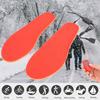 USB Heated Shoe Insoles Foot Warming Pad Mat Heating Insoles for Outdoor Sports RedAU Plug 220V