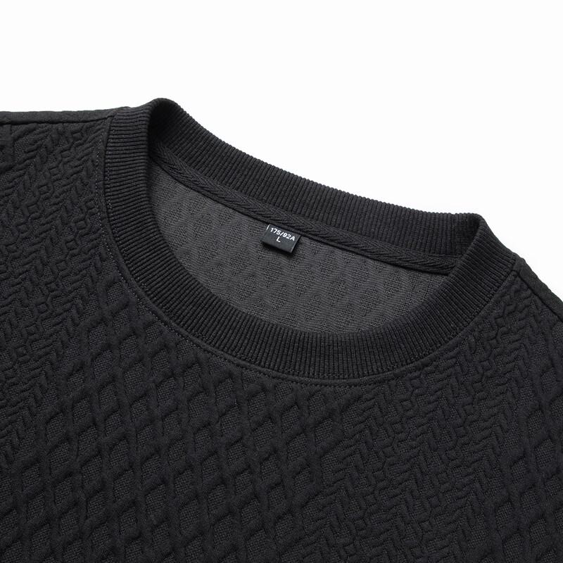 JOW Herren Diamant Jacquard Langarm Sweatshirt