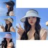 Summer Empty Women Top Hat Large Eave Uv Resistant Sunshade Sun Protection Hat