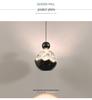 Italian Luxury Bedside Pendant Light - Snow Mountain Style, Adjustable Height, Handcrafted for Foyer or Bedroom.