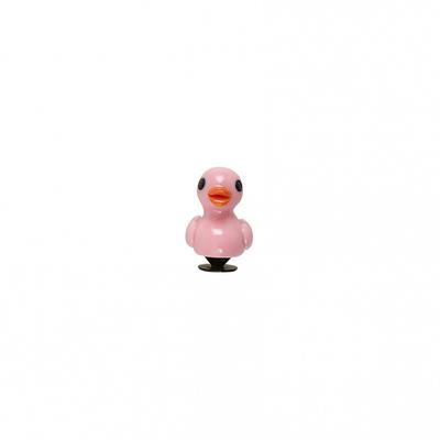 Pato de borracha rosa 3d Jibitz 10011102