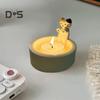 Cartoon Cat Candle Holder Living Room Kitchen Bathroom Resin Warming Paws Kitten Candlestick Desktop Decoration Christmas Birthday Gift