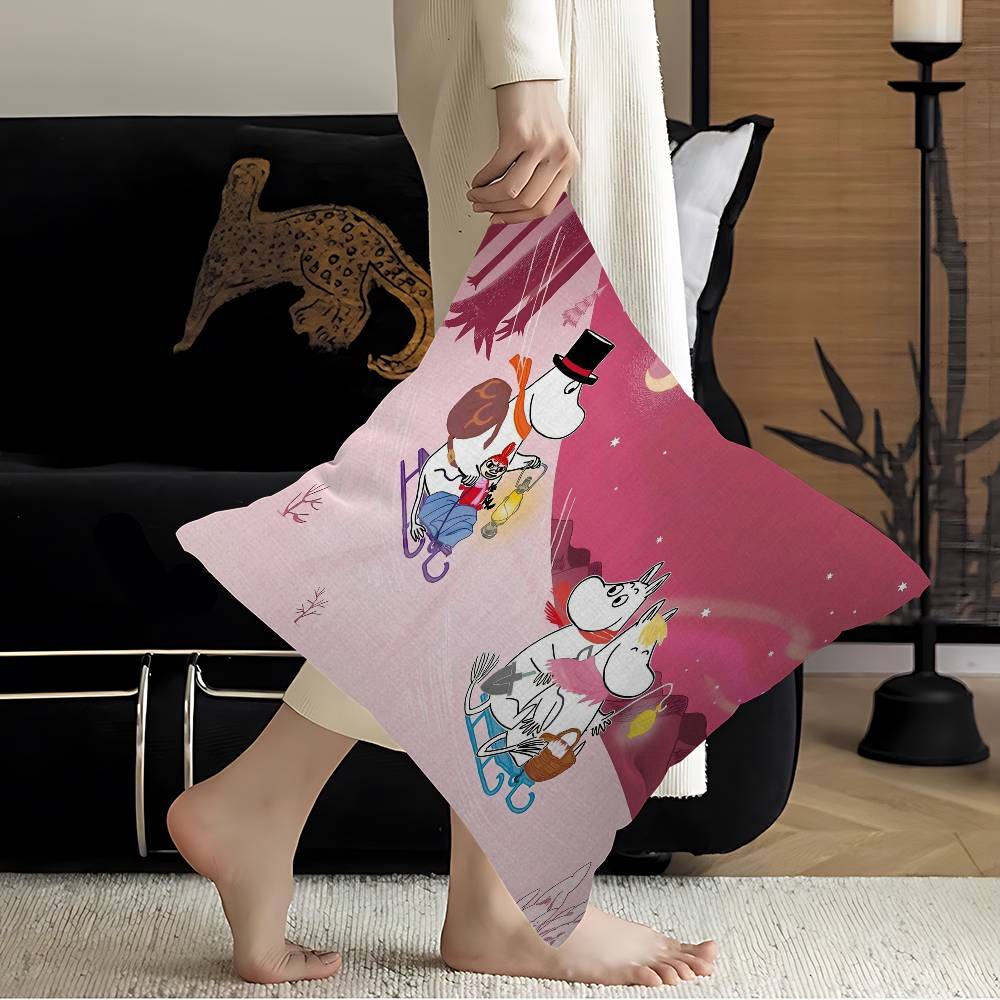 Federa Cuscino M-Moomins Federa Cuscino Rivestimento Divano Cuscino Decorazione Casa Federa