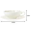 Noritake Tea Cup & Saucer, 180cc, Cutie Rose Design, Microwave-Safe, Bone China, T58043A/9940