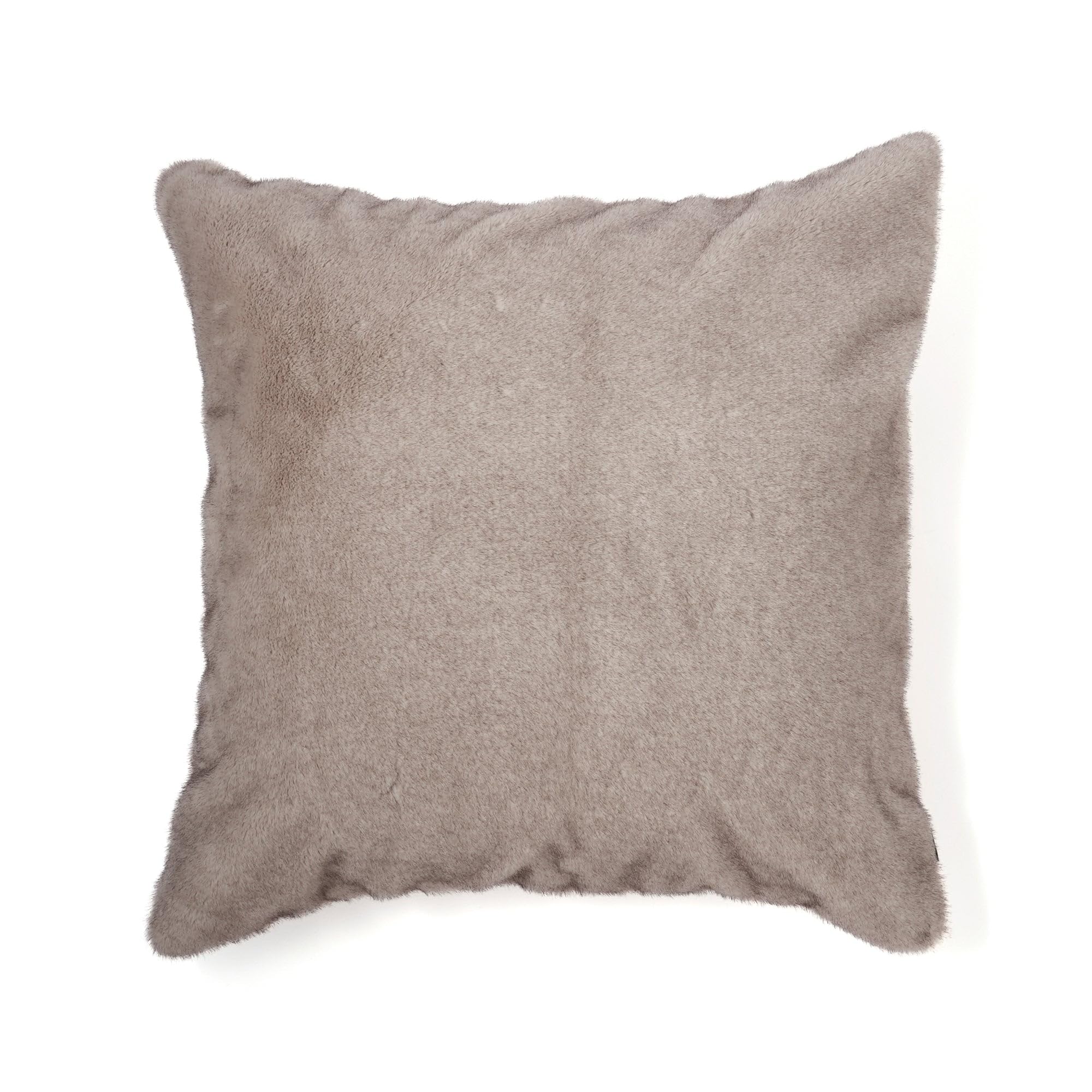 

Francfranc Fur Cushion Cover, 60cm x 60cm, Beige (G-097) - Simple, Solid Color, Perfect for Interior Redecoration