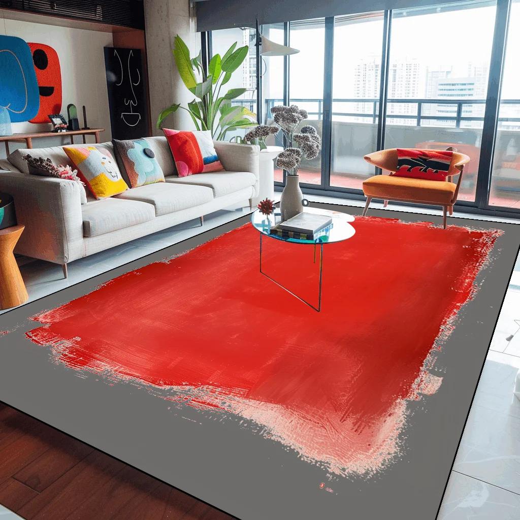 Modern Minimalist Gradient Color Carpet Living Room Large Area Carpets Bedroom Decoration Rug Hotel Commercial Rugs Non-slip Mat