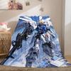 Gundam Series Soft Flannel Blanket Lightweight Cozy Microfiber Blanket for Couch Bed Machine Washable LXR102