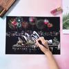 Colorful Cityscape Night View DIY Scratch Art: Relaxing Handmade Birthday Gift
