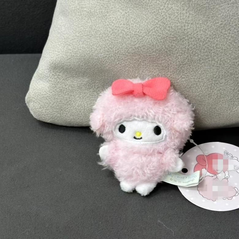 Cartoon Sheep Keychain Plush Toy With Bowknot Flower Crown For Kids And Collectors