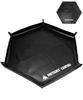 OneTigris Bonfire Sheet, Freestanding Flame-Retardant Hexagonal Spatter Sheet with Double-Sided Silicone Coating, Non-Irritating, Extra Thick, Ground