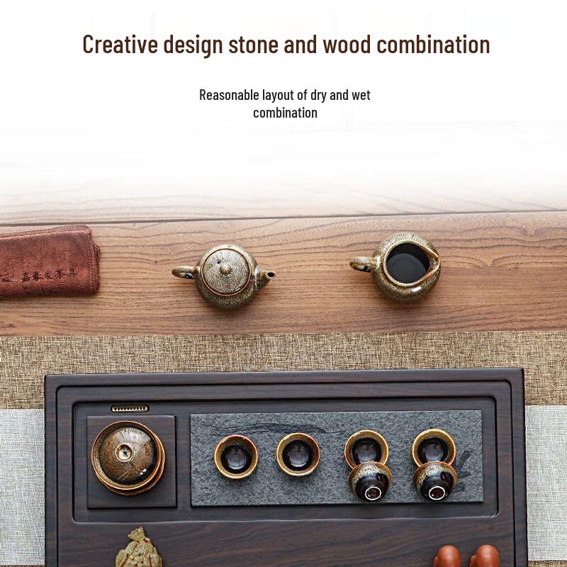 Chinese Ebony Solid Wood Tea Tray