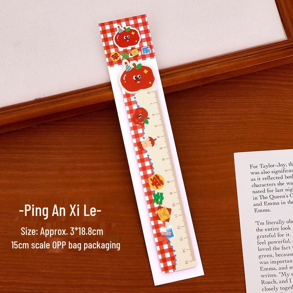 Magnetic Cartoon Cat Ruler Bookmark - Cute & High-Value Stationery Gift for Students