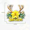 Sweden Fridge Stickers Fairy Tale Souvenirs Home Decoration Wedding Gifts Message Board magnetic Stickers