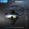 Gas Cap, Fuel Tank Cap Compatible with 2002-2018 Mini Cooper, BMW E39 E46 E60 E90 E92-128i 320i 325i 328i 328xi 330i 330xi X1 X3 X5 Z4 M3, More # OE