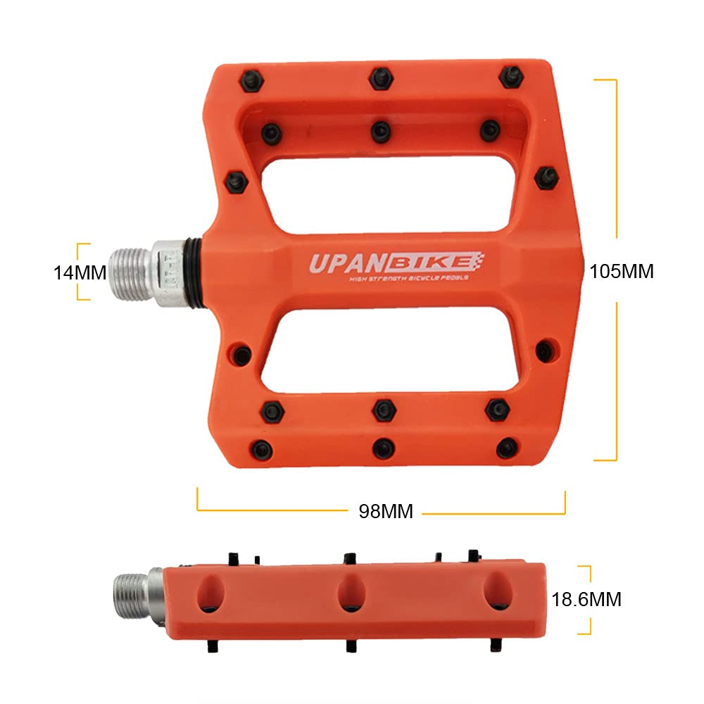 UPANBIKE Bicycle Nylon Fiber Peilin Bearing Ultra Lightweight 3 Bearing Large Area Road Bike Mountain Bike Pedals Pedals, Material, Pedals, Pedals,