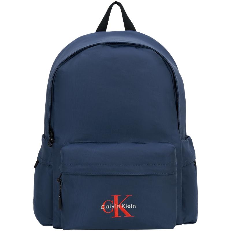 

Calvin Klein Fashion Campus Style Letter Large Capacity Fabric Backpack Men Backpack Ocean-Blue 4D3114G-D1M Basic Set (Bag)