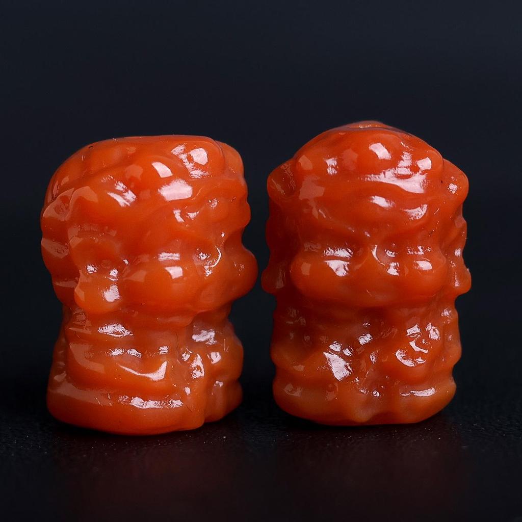 Mahakala Buddhist Beads: South Red Agate, Yellow God of Wealth, Nine-Tailed Fox & Pixiu Rosary Jewelry