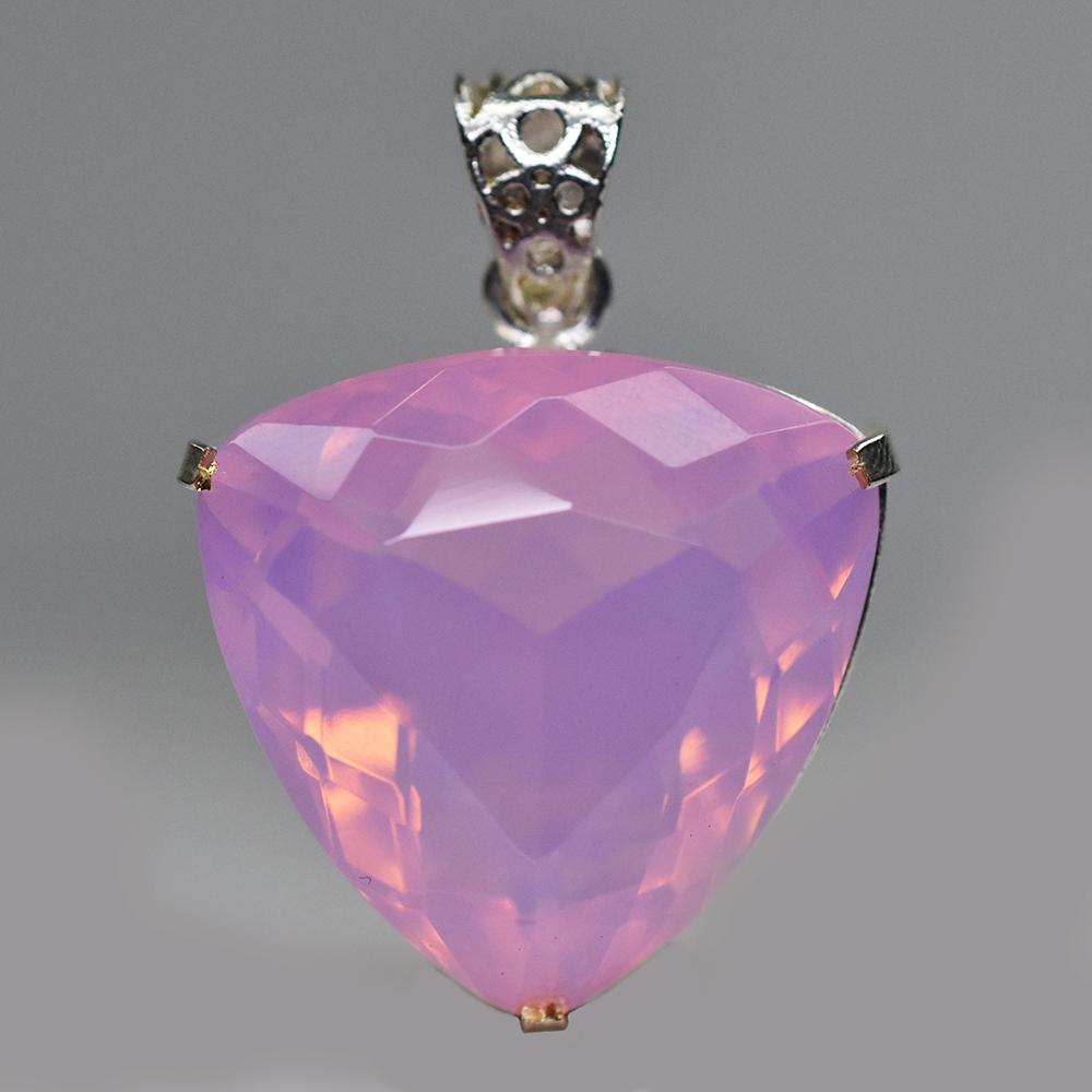 925 Sterling Silver 76.95 Ct CERTIFIED Opal Multicolor A Grade Gems Pendant MY-PD-110-NS