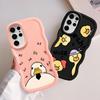 Soft Phone Cover Case for Samsung Galaxy S22 Ultra A26 S20 FE S23 Plus S25 S21 S24 A25 A35 A34 A24 A55 A54 A36 Cartoon Duck