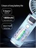 High-Speed Handheld USB Rechargeable Mini Fan with Digital Display
