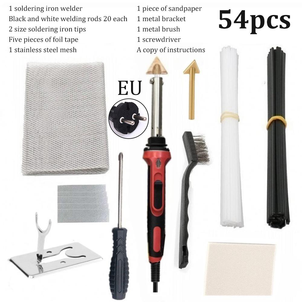 Plastic Soldering Iron AC 110V 220V Welding Welder for Bumper Kayak Repair with Rod Tips Wire Mesh Tin Wire US EU Plug 50Hz 60Hz