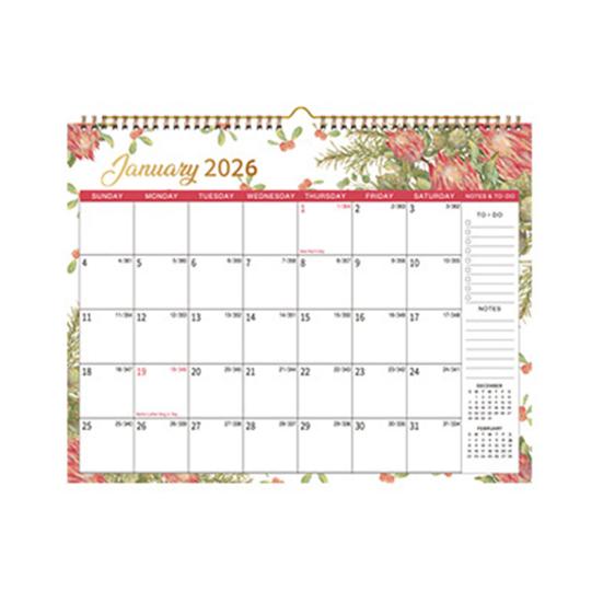 2026 Wall Calendar 14" X 11" Large Calendar with Hanging Hook January
