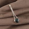 Natural Moss Agate Gemstone 925 Sterling Silver Handcrafted Jewelry Long Pendant 1.69" For Women PP-69-33