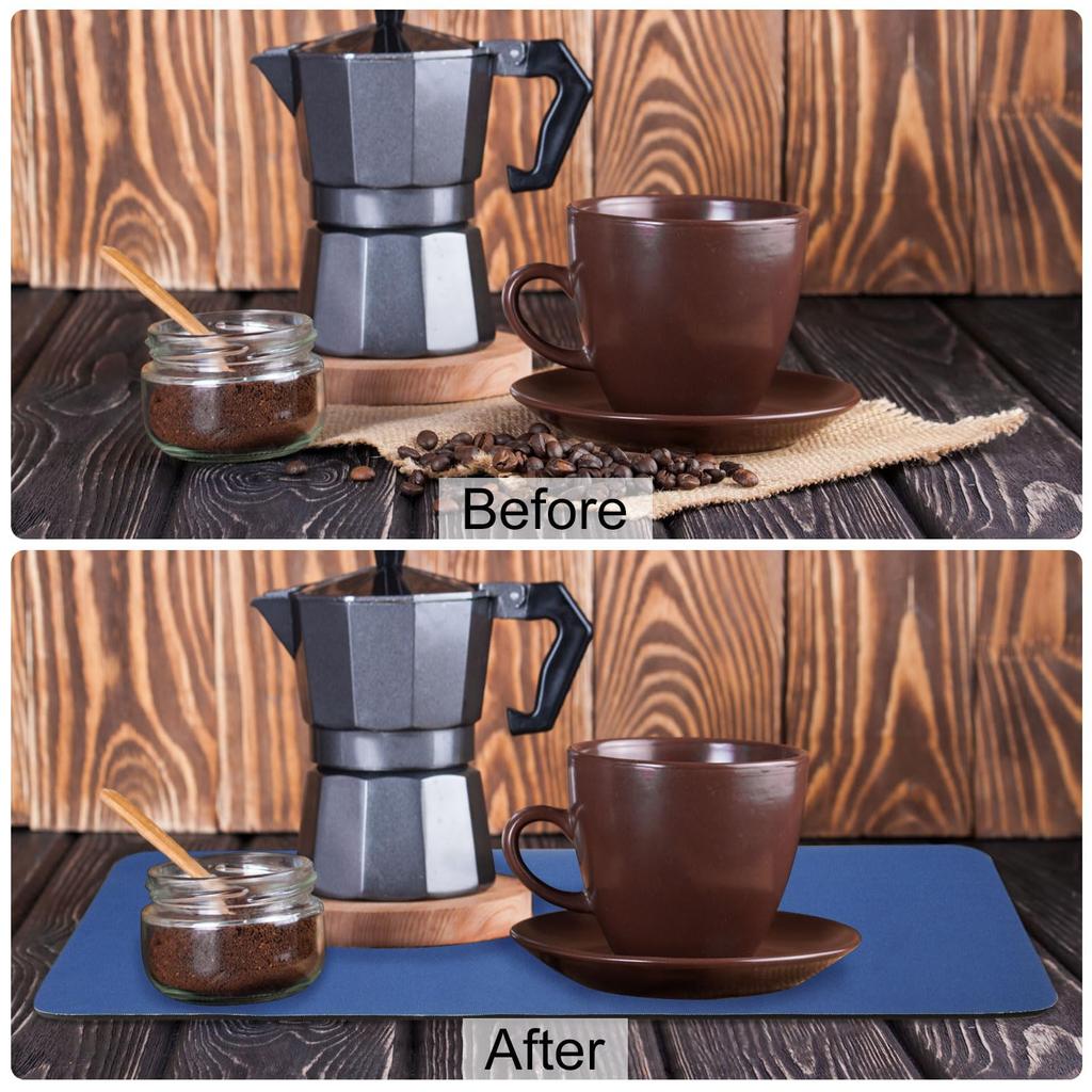 uxcell Coffee Quick Dry Dish Drying Stain Rubber Absorbent Mat for Coffee Kitchen Counter Coffee Kitchen Draining 80 x 40 Dark Grey Mat, Mat, Hider,