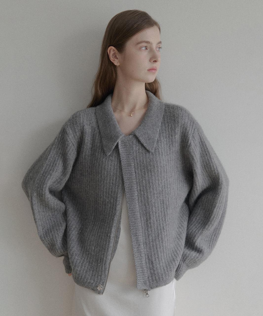 Lenav Esy Кашемировый Кардиган на Молнии (Серый) Gray/M (Worn By Model) gray