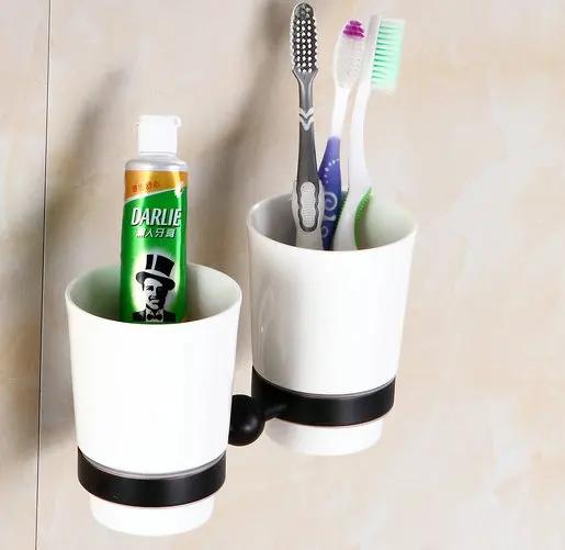 Oil Black Bronze Brushed Bathroom Accessories Towel Shelf Towel Bar Paper Holder Cloth Hook Soap Dish Cup Holder Toilet Holder