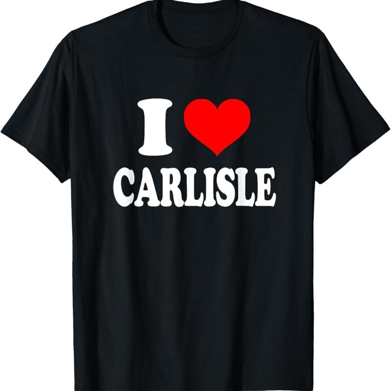 

I Love Carlisle T Shirt - Men s Summer Cotton Graphic Tee S разноцветный