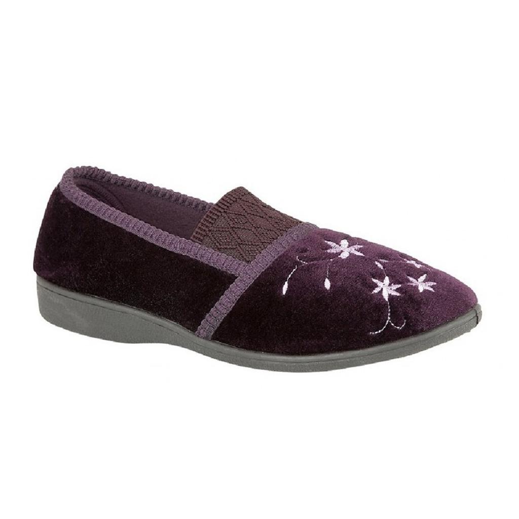 Zedzzz Womens/Ladies Joanna Embroidered Slippers