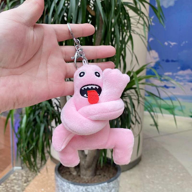 Cut Roblox Rainbow Friends Plush Keychain Soft Stuffed Colorful Game Character Pendant Bag Backpack Accessory For Game Fans Gift