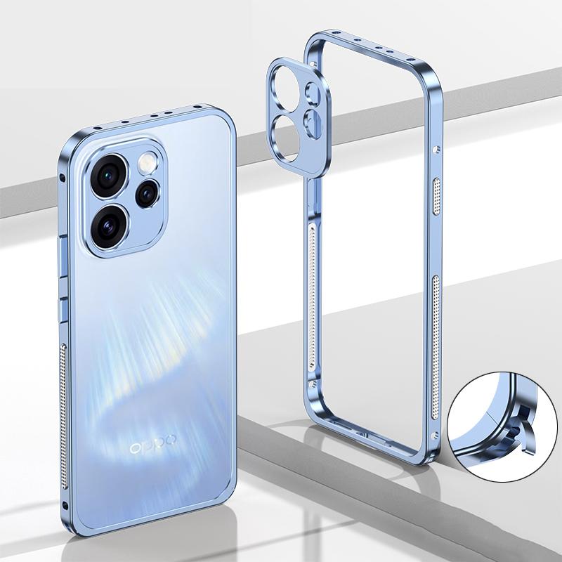 Aluminium Alloy Metal Frame Bumper For OPPO K15 Pro+ Reno 14 15 Pro Camera Lens Protector Cap Cover Heat Dissipation Shockproof