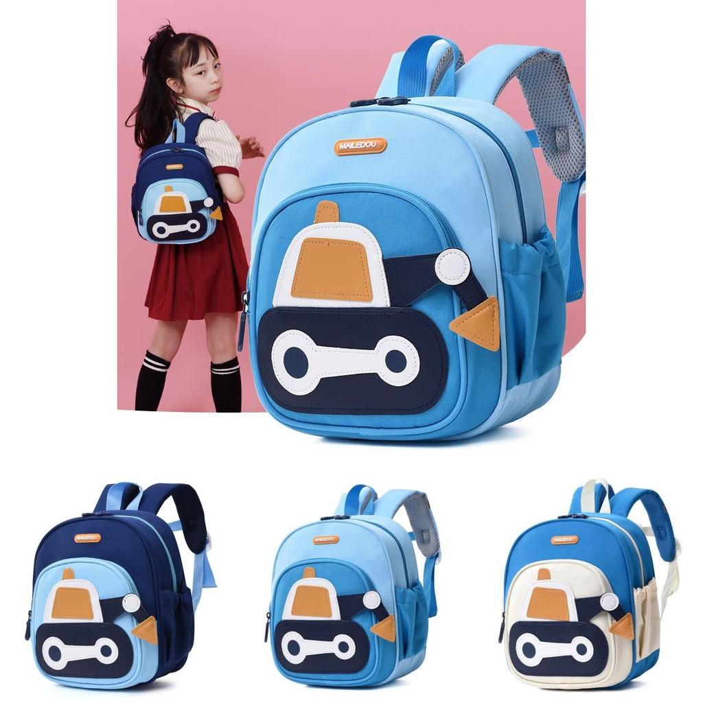 Charming Oxford Cloth Children's Backpack In Navy Blue And Light Blue For Boys And Girls School Use