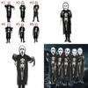 Premium Quality Cosplay Disfraces Adult Kids Halloween Costume With Skull Skeleton Design