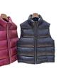 Winter new glossy leave-in waterproof stand-up collar down vest women's down thickened down jacket vest loose