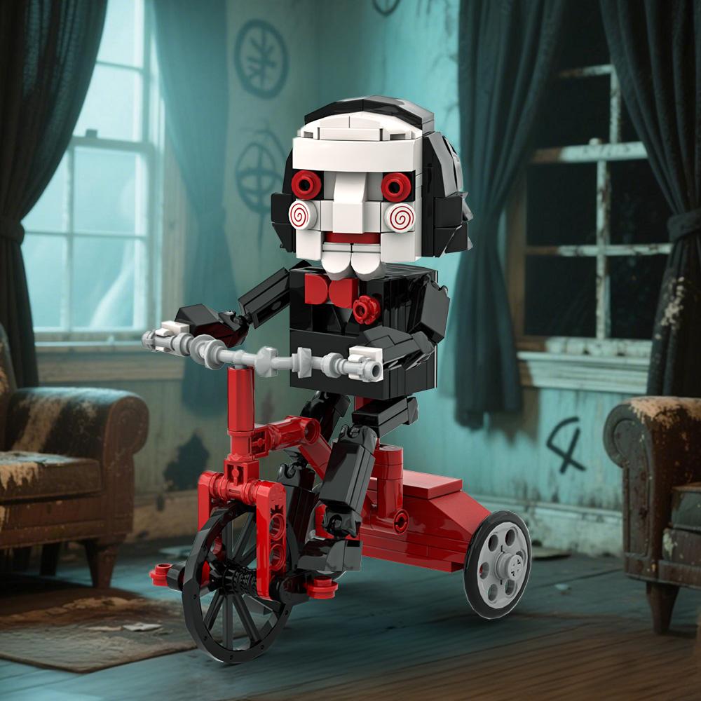 Horror Movie Billy Doll Building Blocks Chainsaw Killer Action Figure Puzzle Brick Model Adult Collector Gift Toy