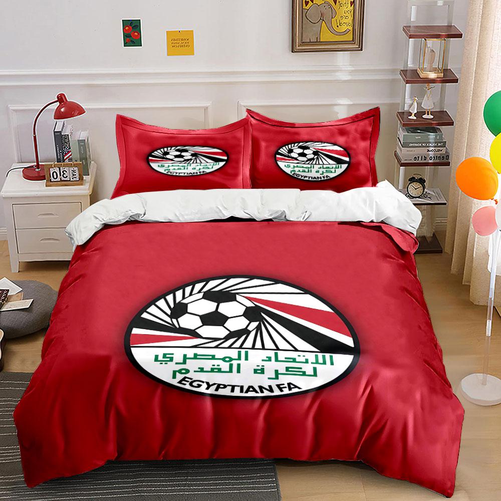 Egyptian FA Soccer Bedding Set Bedding Duvet Cover Set Duvet Cover Pillowcases (1 * Duvet Cover 2 * Pillowcases, without duvet insert)