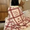 Thickened Lamb & Coral Fleece Cartoon Animation Winter Blanket for Office Nap Air Conditioning Sofa Cover & Kindergarten Use
