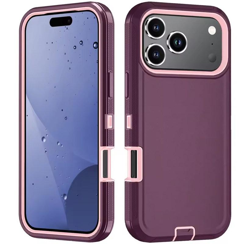 Armor Shockproof Defender Phone Case For iphone 11 12 13 14 15 16 17 Pro Max X XS XR XSMAX 16E 17AIR Hard PC+TPU Back Cover