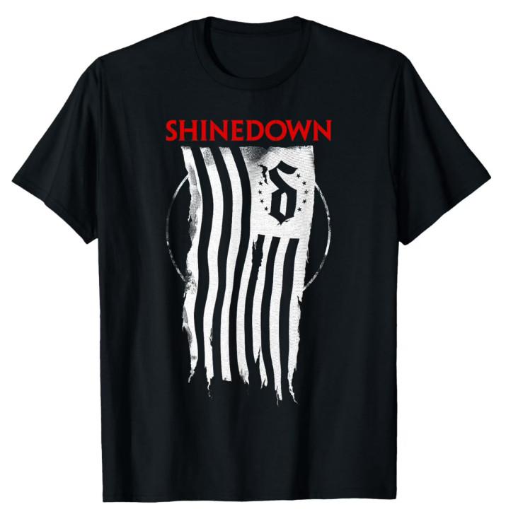 Vintage Shinedown Shredded Street Style Black Unisex Tee Shirt Full Size NZ323 M