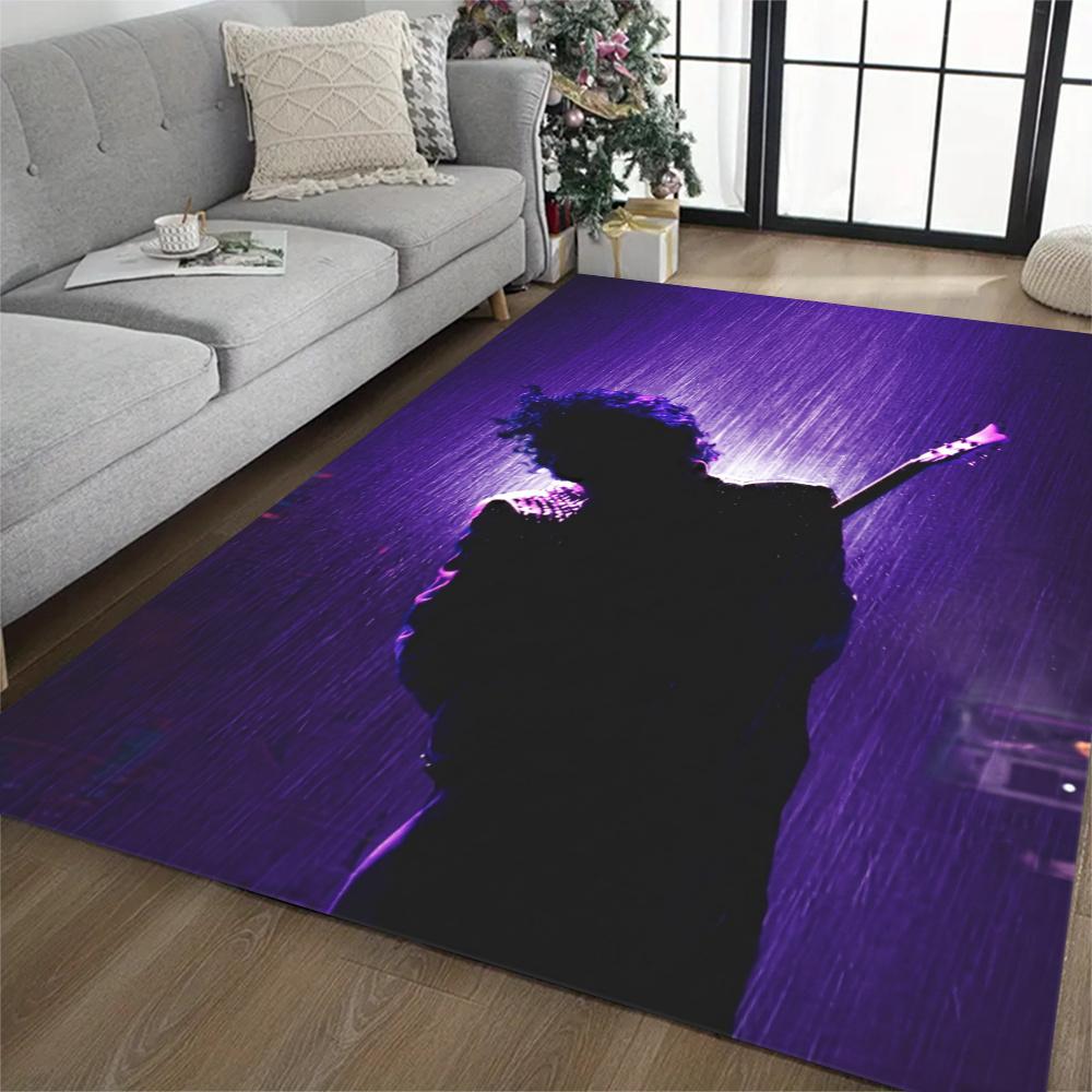 Prince Retro Music Icon Poster Floor Rug Office Rug Suitable For Living Rooms Kitchen Game Room Dormitory Antislip Carpet Anime Office Decor