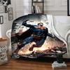 1pc Superman, Cityscape Flannel Blanket Soft Warm Throw for Home, Office, Travel, All-Season Cozy Bedding Gift L1422