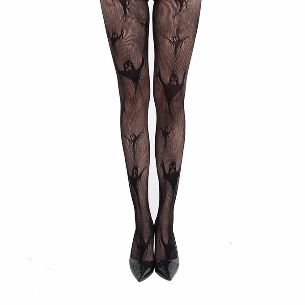 Hollowed Out Halloween Theme Pantyhose Jacquard Spider Web Pantyhose Party
