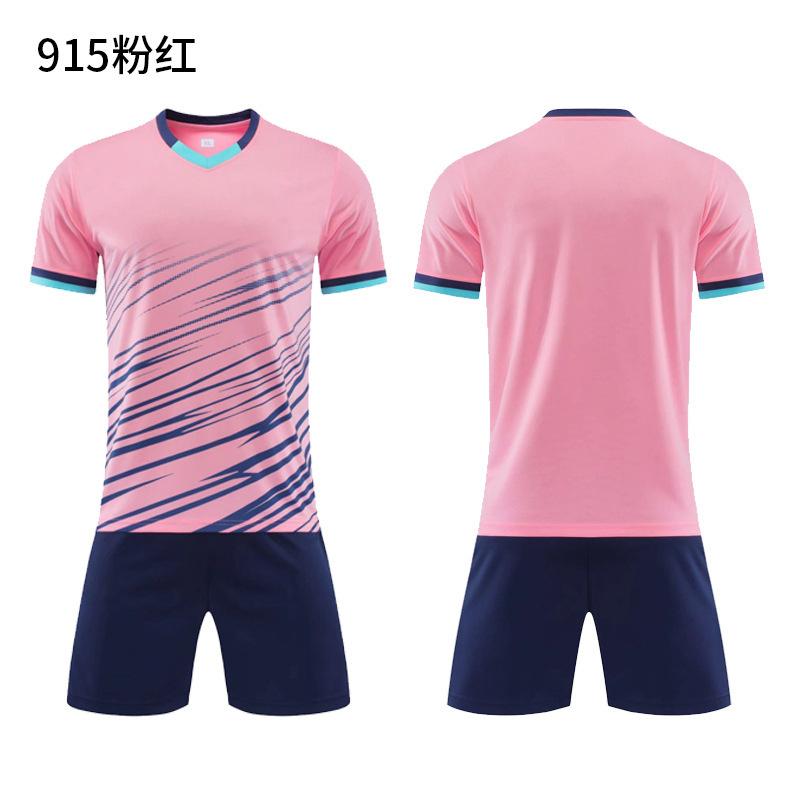 Football Jersey Sports Suit Printed Table Tennis Jersey Men'S Adult Game Training Jersey Children'S Short-Sleeved Jersey Set