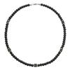 Men's Trendy Lava Stone Beaded Necklace - European & American Hip Hop Style
