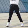 Li Ning Color Block Printed Sports Tapered Pants Men Bottoms Firestone-Blue AKLP847-7