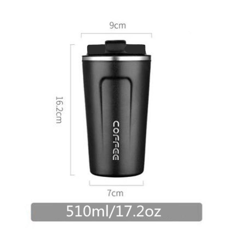 Stainless Steel Coffee Thermos Mug 380/510ml Portable Car Vacuum Flask Travel Insulated Thermal Water Bottle for Cold/Hot