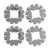 Multi Power Tool Oscillating Saw Blade Adapter 4Pcs with Shank Compatible with Multiple Accessories for Woodworking